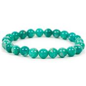 Bracelet en pierre Amazonite de Russie perle 8 mm