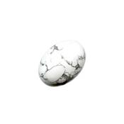 Howlite Blanche cabochon pierre polie 18x13 mm