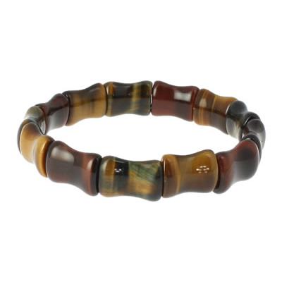 Mixte en Oeil de Tigre de Faucon et de Taureau bracelet Bamboo 