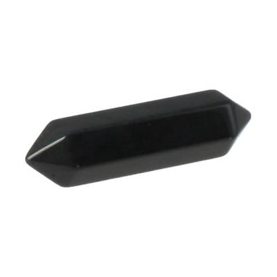 Pointe d'Acupuncture et de Massage en Obsidienne Oeil Céleste bi terminée (32x8 mm)