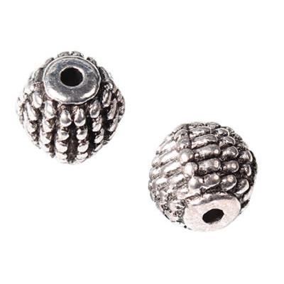 Perle ronde Sculptée 9 mm Tibétain (Par Lot de 2)