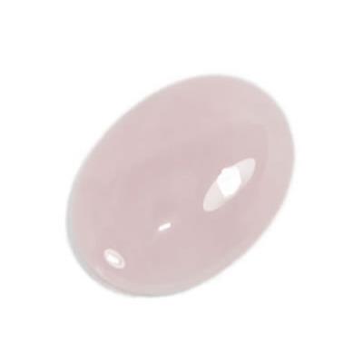 Quartz Rose cabochon pierre polie 40x30 mm