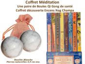 Méditation Une paire de Boules Qi Gong et Un Coffret Découverte Nag Champas)