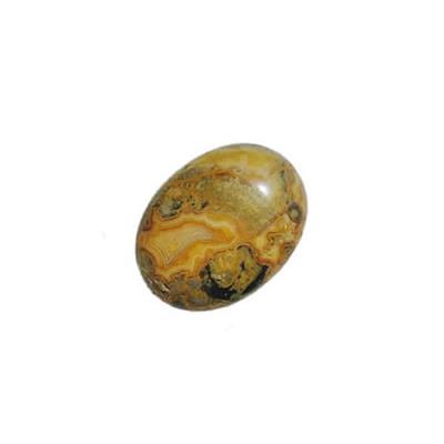 Agate Crazy cabochon pierre polie 18x13 mm