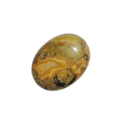 Agate Crazy cabochon pierre polie 25x18 mm