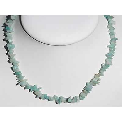 Collier Amazonite du Brésil en Pierre Baroque