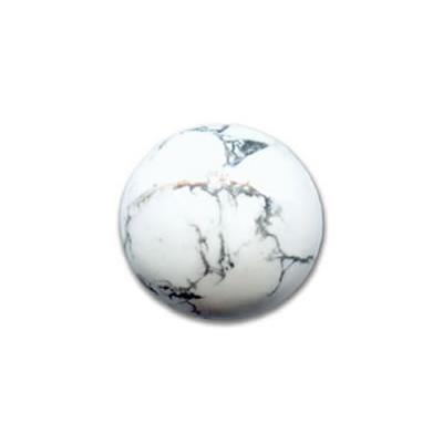 Cabochon rond 18 mm en Howlite Blanche pierre gemme