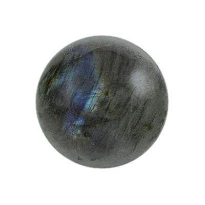 Boule en pierre de Labradorite (4 cm) avec socle
