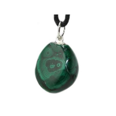 Malachite Pendentif pierre roulée (2 à 2,5 cm)
