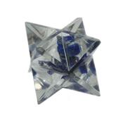 Merkaba en Orgonite inclusions Lapis Lazuli (2 cm)