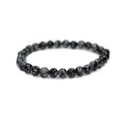 Bracelet Obsidienne Neige en Pierre Boule de 6 mm