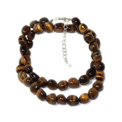 Collier Oeil de Tigre pierres roulées