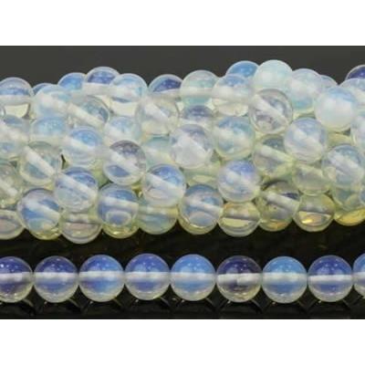 Opalite Perle Ronde Lisse Percée 10 mm (Lot de 5 perles)