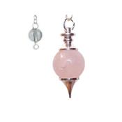 Pendule Sphoroton en Quartz Rose