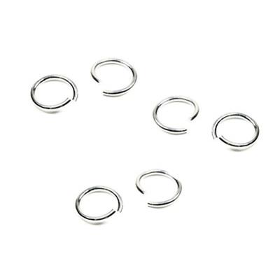 Anneau Simple Rond Ouvert 6,8 mm en Argent 925 (Lot de 10 anneaux)