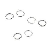 Anneau Simple Rond Ouvert 6,8 mm en Argent 925 (Lot de 10 anneaux)
