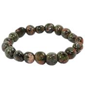 Bracelet Unakite en Pierres Roulées