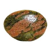 Unakite galet pierre plate (3 à 4 cm)