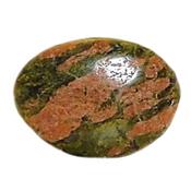 Unakite galet pierre plate (3  4 cm)
