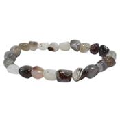 Bracelet Agate de Botswana en Pierres Roules