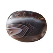 Agate de Botswana galet pierre plate (3 à 4 cm)