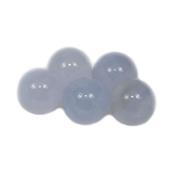 Calcédoine Bleue Perle Non Percée 8 mm (Lot de 10 perles)