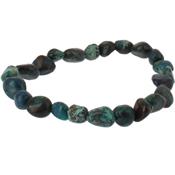 Bracelet Chrysocolle en Pierres Roulées