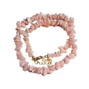 Collier Opale Rose en Pierre Baroque