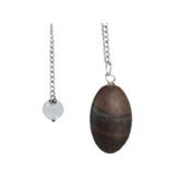 Pendule Ovale en Shiva Lingam