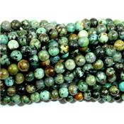 Jaspe Africain Perle Ronde Lisse Percée 10 mm (Lot de 5 perles)