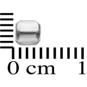 Séparateur Carré Lisse 3x3,4 mm en Argent 925 (Lot de 5 séparateurs)