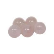 Quartz Rose Perle Ronde Lisse NON Percée 12 mm (Lot de 5 perles)