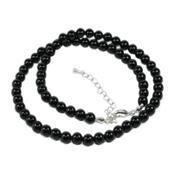 Collier Tourmaline Noire en Pierre Boule de 6 mm