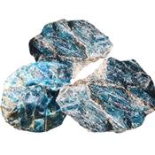 Apatite Bleue pierre brute (Sachet de 350 grammes - 4 Pierres naturelles)