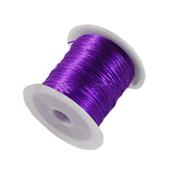 Bobine de Fil de Fibre Elastique Violet - Diamètre 0,8 mm (11 mètres)