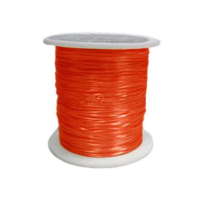 Bobine de Fil de Fibre Elastique Orange - Diamètre 0,8 mm (11 mètres)