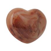 Cornaline Gros galet pierre Coeur (250 à 300 grammes)