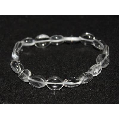 Bracelet Cristal de Roche en Pierres Roulées