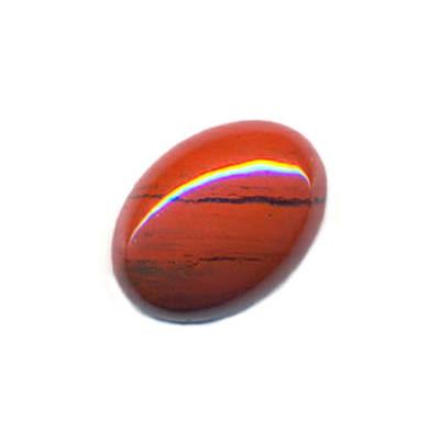 Jaspe Rouge cabochon pierre polie 25x18 mm