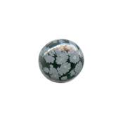 Cabochon rond 8 mm en Obsidienne Neige pierre gemme