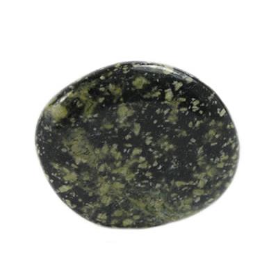 Porphyre Impérial Vert Antique galet pierre plate (3 à 4 cm)