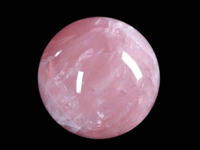 Boule en pierre de Quartz Rose (4 cm) avec socle