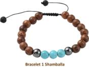 Bijoux Lot de 3 Bracelets Perles BODHI (Pochette Jute)