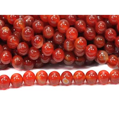 Cornaline Perle Ronde Lisse Percée 4 mm (Lot de 20 perles)