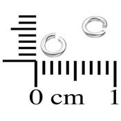 Anneau Simple Rond Ouvert 3,4 mm en Argent 925 (Lot de 10 anneaux)