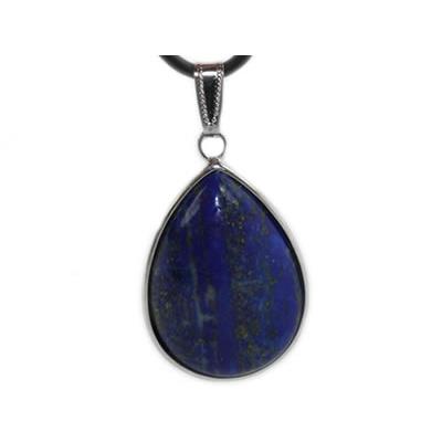 Pendentif en Lapis Lazuli Goutte cerclée