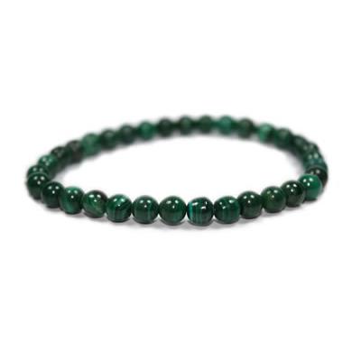 Bracelet Malachite en Pierre Boules de 6 mm