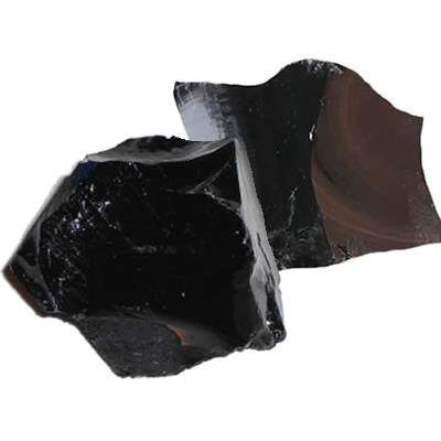 Obsidienne Noire pierre brute (Sachet de 350 grammes - 3 Pierres naturelles)