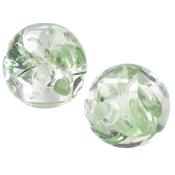 Perle en Résine Verte Lisse 6 mm (Par Lot de 5 Perles)