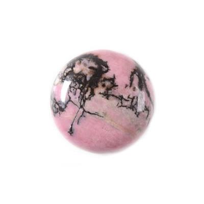 Cabochon rond 18 mm en Rhodonite pierre gemme